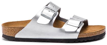 Birkenstock Arizona Birko Flor Ανατομικά Σανδάλια Ασημί