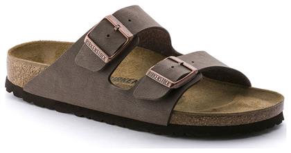 Birkenstock Arizona Birko-Flor Nubuck Ανδρικά Σανδάλια Mocha Narrow Fit