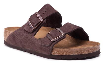 Birkenstock Arizona Δερμάτινα Ανδρικά Σανδάλια σε Καφέ Χρώμα