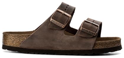 Birkenstock Arizona Soft Footbed Oiled Leather Δερμάτινα Ανδρικά Σανδάλια Habana Regular Fit