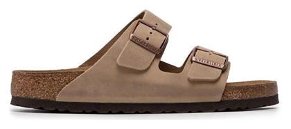 Birkenstock Arizona Soft Footbed Oiled Leather Δερμάτινα Ανδρικά Σανδάλια Tabacco Brown Regular Fit