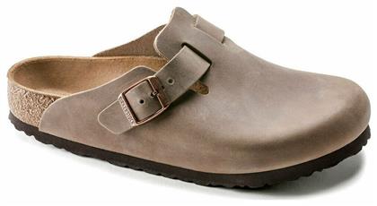 Birkenstock Boston Ανδρικά Ανατομικά Σαμπό Καφέ
