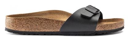 Birkenstock Classic Madrid Bf Δερμάτινα Σανδάλια Μαύρα