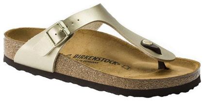 Birkenstock Gizeh Birko-Flor Ανατομικά Σανδάλια Χρυσά