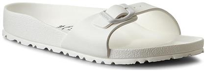 Birkenstock Madrid Ανατομικές Σαγιονάρες σε Λευκό Χρώμα Narrow Fit