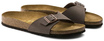 Birkenstock Madrid Birkibuc Γυναικεία Σανδάλια Ανατομικά σε Καφέ Χρώμα Regular Fit