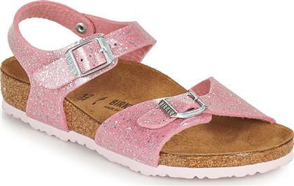 Birkenstock Παιδικά Πέδιλα Rio Ανατομικά με Ρυθμιζόμενο Μεταλλικό Κούμπωμα για Κορίτσι Φούξια