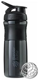 Blender Bottle Sportmixer Shaker Πρωτεΐνης 820ml Πλαστικό Μαύρο