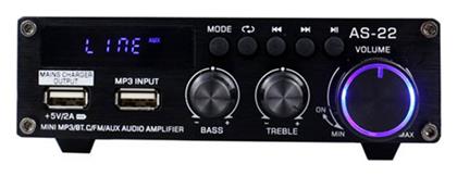 BlitzWolf AS-22 Ολοκληρωμένος Ενισχυτής Hi-Fi Stereo AS-22 Μαύρος