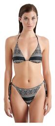 Blu4u Ethnic Set Bikini Τριγωνάκι Με Ενίσχυση Μαύρο