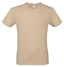 B&C E150 Ανδρικό Διαφημιστικό T-shirt Κοντομάνικο Sand