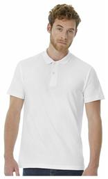 B&C ID.001 Ανδρικό Διαφημιστικό T-shirt Κοντομάνικο σε Λευκό Χρώμα