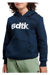 BodyTalk Fleece Παιδικό Φούτερ με Κουκούλα και Τσέπες Μπλε