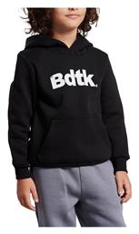 BodyTalk Fleece Παιδικό Φούτερ με Κουκούλα και Τσέπες Μαύρο από το Zakcret Sports