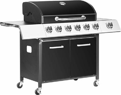 Bormann Elite BBQ4600 Superb Ψησταριά Υγραερίου Μαντεμένιας Σχάρας 83x45εκ. με 6 Εστίες 19.2kW και Πλαϊνό Μάτι από το Polihome