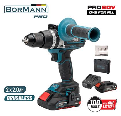 Bormann Pro BBP5140 Κρουστικό Δραπανοκατσάβιδο 20V 2x2Ah