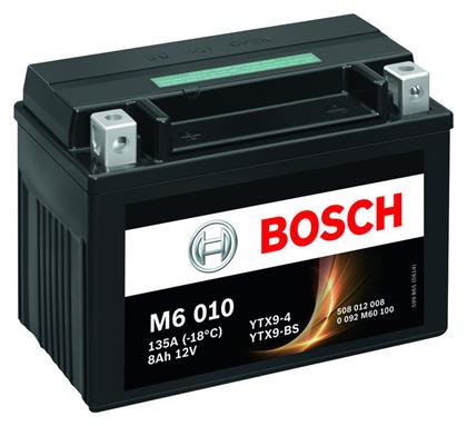 Bosch Μπαταρία Μοτοσυκλέτας YTX9-BS 135A με Χωρητικότητα 8Ah από το Saveltrade