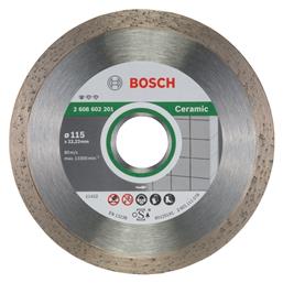 Bosch Διαμαντόδισκος Κοπής Πλακιδίων Ceramic 115mm 2608602201 1τμχ