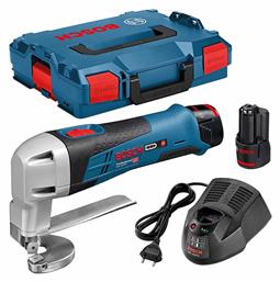 Bosch GSC 10,8 V-LI Λαμαρινοψάλιδο Μπαταρίας 12V 2x2Ah