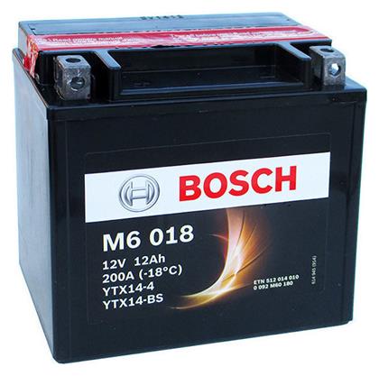 Bosch M6018 Μπαταρία Μοτοσυκλέτας YTX14-BS 200A με Χωρητικότητα 12Ah