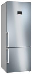 Bosch Ψυγειοκαταψύκτης 508lt Total NoFrost Brushed Steel Anti-Fingerprint KGN56XIER