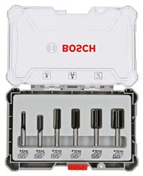 Bosch Σετ Φρέζες για Ρούτερ Υποδοχής 6mm 2607017465 6τμχ