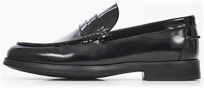 Boss Shoes Δερμάτινα Ανδρικά Loafers σε Μαύρο Χρώμα