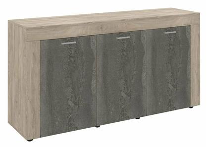 Μπουφές από Ξύλο Mono Raw Endgrain Oak / Iron Flow 157x41x82cm από το Esmarket