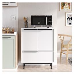 Μπουφές από Ξύλο & Μέταλλο Λευκό 35.5x74.8x90.4cm