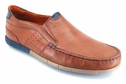 Boxer Δερμάτινα Ανδρικά Boat Shoes σε Ταμπά Χρώμα