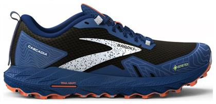 Brooks Cascadia 17 Ανδρικά Αθλητικά Παπούτσια Running Μπλε Αδιάβροχα με Μεμβράνη Gore-Tex