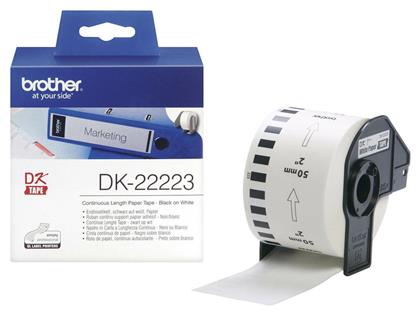 Brother Ταινία Ετικετογράφου 30.5m x 50mm DK-22223 σε Λευκό Χρώμα