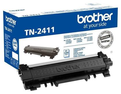 Brother TN-2411 Γνήσιο Toner Laser Εκτυπωτή Μαύρο 1200 Σελίδων (TN-2411)