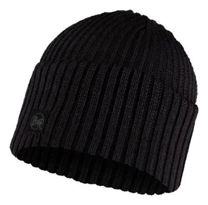 Buff Beanie Ανδρικός Σκούφος με Rib Πλέξη σε Μαύρο χρώμα