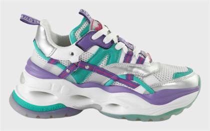 Buffalo Triplet Hollow Γυναικεία Chunky Sneakers Silver / Green / Purple