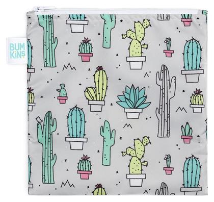 Bumkins Θήκη Φαγητού Γκρι Cacti