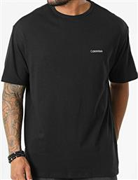 Calvin Klein Ανδρική Φανέλα Κοντομάνικη σε Μαύρο Χρώμα
