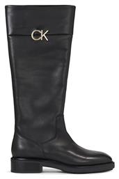 Calvin Klein Δερμάτινες Γυναικείες Μπότες με Λάστιχο