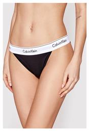 Calvin Klein Βαμβακερό Γυναικείο String Μαύρο