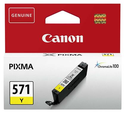 Canon CLI-571 Μελάνι Εκτυπωτή InkJet Κίτρινο (0388C001)