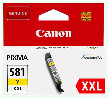 Canon CLI-581XXL Γνήσιο Μελάνι Εκτυπωτή InkJet Κίτρινο (1997C001)