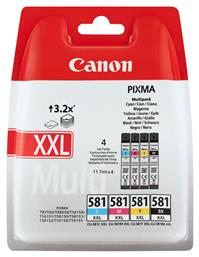Canon CLI-581XXL Γνήσιο Πακέτο 4 Μελανιών Εκτυπωτή InkJet