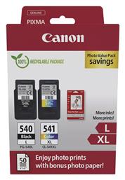 Canon Pg-540 L Cl-541 Xl Γνήσιο Photo Value Pack με 1 Μελάνι InkJet