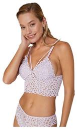 Cansoy Δαντελένιο Σετ Εσωρούχων Bralette με Brazil Λιλά Liona 319