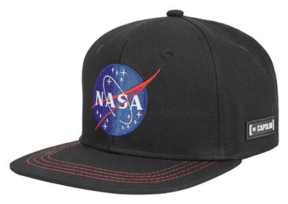 Capslab Mission Nasa Ανδρικό Jockey με Ίσιο Γείσο Μαύρο