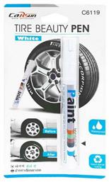 Carsun C6119 Στυλό Επιδιόρθωσης για Γρατζουνιές Αυτοκινήτου Αδιάβροχο Στυλό Ελαστικών Λευκό Λευκό