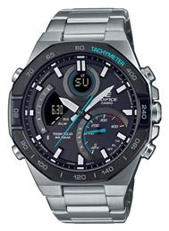 Casio Edifice Αναλογικό/Ψηφιακό Ρολόι Χρονογράφος Μπαταρίας με Ασημί Μεταλλικό Μπρασελέ από το Modivo