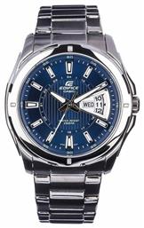 Casio Edifice Ρολόι Μπαταρίας με Ασημί Μεταλλικό Μπρασελέ