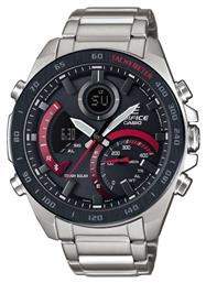 Casio Edifice Ρολόι Χρονογράφος Solar με Ασημί Μεταλλικό Μπρασελέ από το Kiriakos Gofas