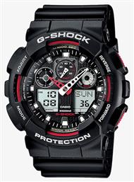 Casio G-Shock Αναλογικό/Ψηφιακό Ρολόι Χρονογράφος Μπαταρίας με Μαύρο Καουτσούκ Λουράκι από το Eleftheriou Online